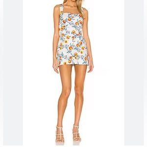 NWOT AMANDA UPRICHARD Ace Romper in Peaches